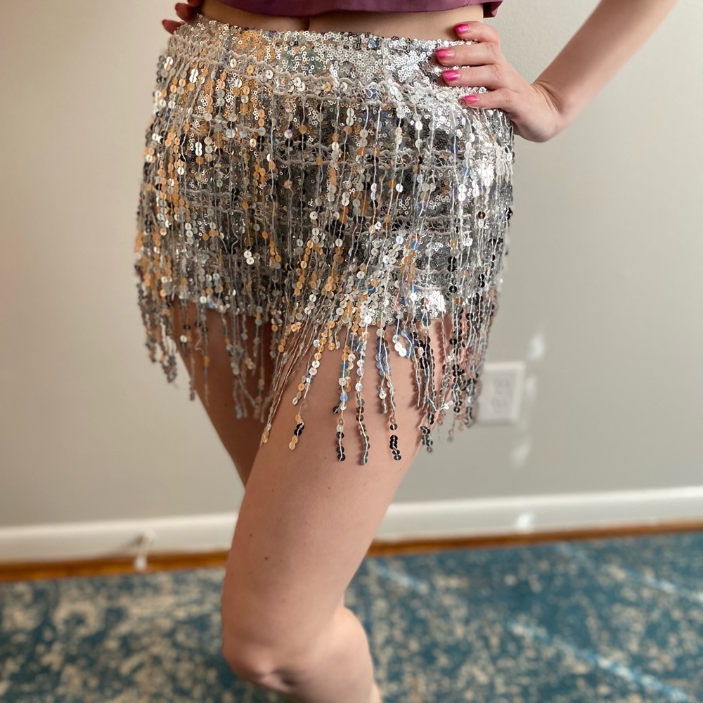 Sequin booty shorts- great for music festivals!
